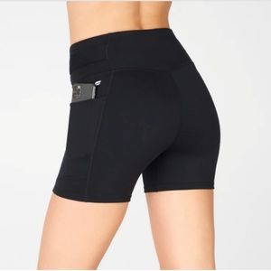 Fabletics Motion 365 Black Running shorts with pockets